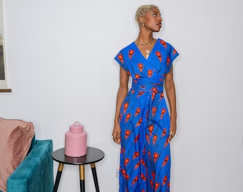 African print jumpsuit, Ankara Jumpsuit, African Clothing, Jumpsuit