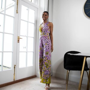 African print jumpsuit, Ankara Jumpsuit, African Clothing, Jumpsuit, African clothing gift, gift for her,  African clothing for women