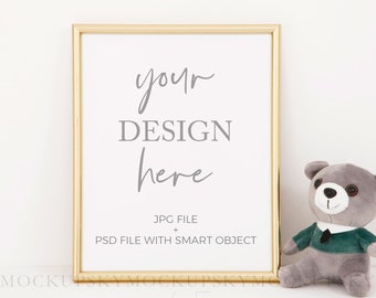 4 5 Gold Frame Mockupdigital Photostyled Photographystock Etsy