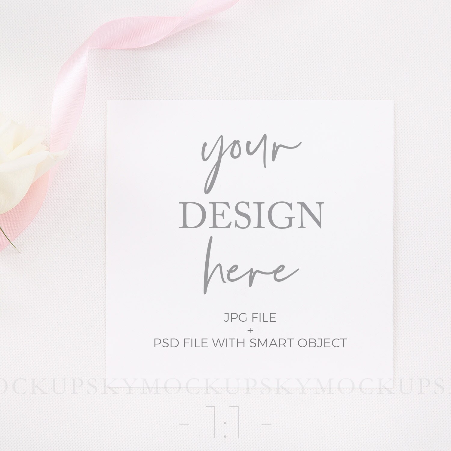7x7 Card Mockupwedding Stationery Mockupcard Etsy
