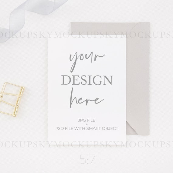 5x7 Card Mockupwedding Stationery Mockupcard Etsy
