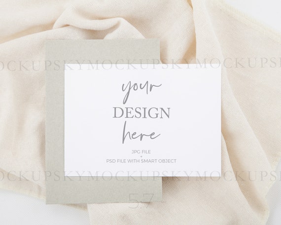 5x7 Card Mockupwedding Stationery Mockup5x7 Blank Card Etsy