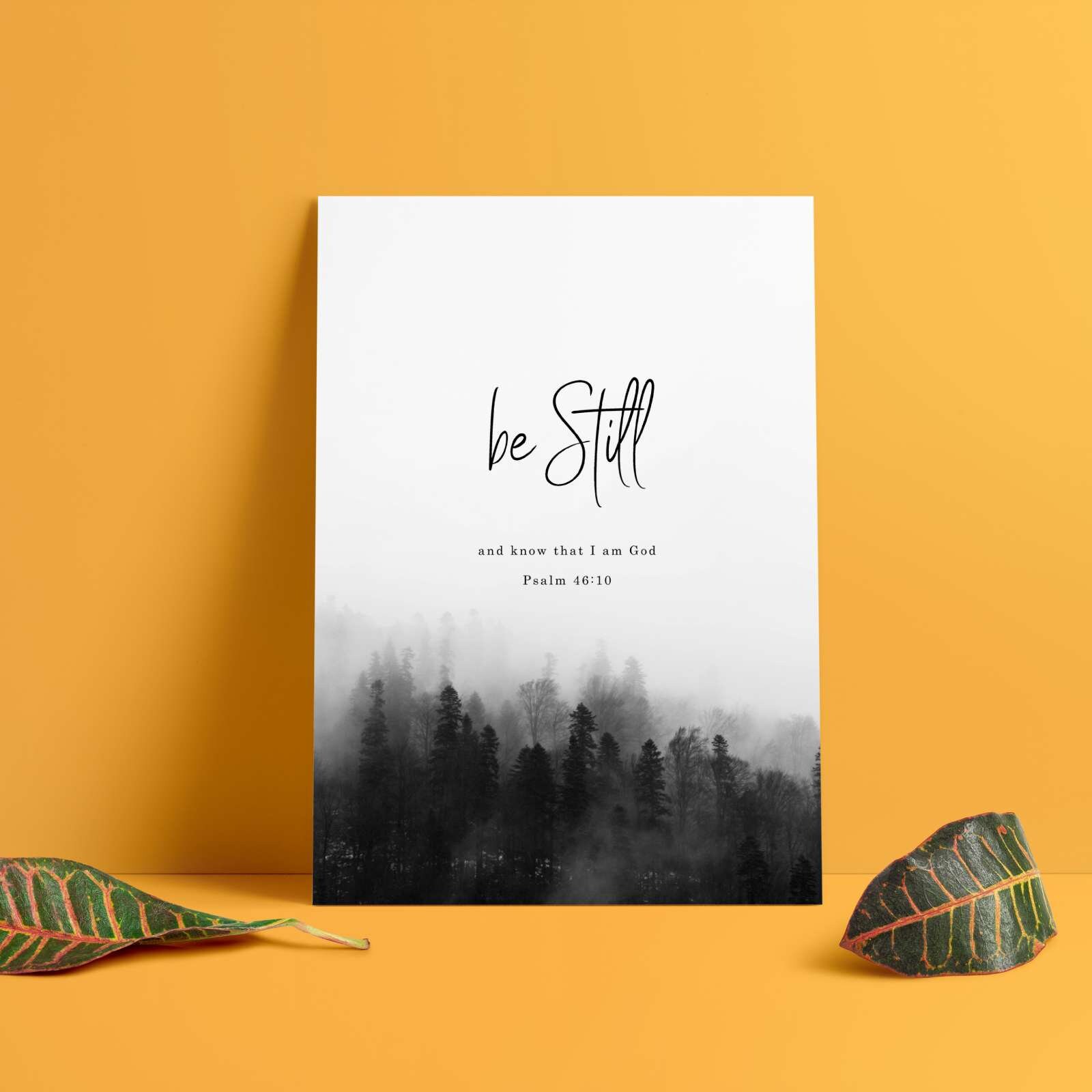 Psalm 46:10 Bible Verse Instant Download Print at home.