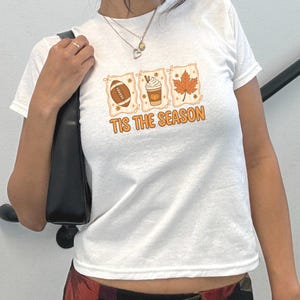 Football Shirt Football Season Baby Tee Tis The Season Shirt Football Game Day Coquette Shirt  Preppy Football Baby Tee Girly Fall Football