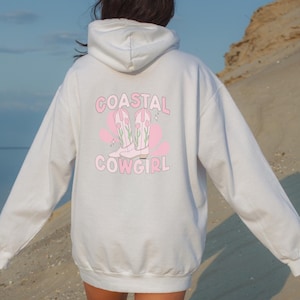 Coastal Cowgirl Hooded Sweatshirt Mermaid Core Aesthetic Western Cowgirl Hoodie Beachy Sweatshirt Costal Cowgirl Hoodie Mermaidcore Clothing