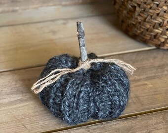 Small Crocheted Pumpkin ~ Handmade Pumpkin ~ Crochet Pumpkin ~ Farmhouse Pumpkin ~ Farmhouse Fall ~ Pumpkin Decor