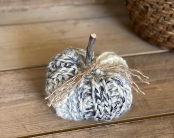 Small Crocheted Pumpkin ~ Handmade Pumpkin ~ Crochet Pumpkin ~ Pumpkin Decor ~ Farmhouse Pumpkin ~ Fall Farmhouse ~ Pumpkin