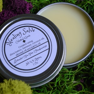 Sacred Healing Salve | Ritual Skin Balm for Body, Soul & Energy | All-Natural with Frankincense, Lavender, Coconut, Shea, Tea Tree | Beeswax