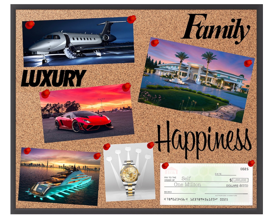 Vision Board Luxury Vision Board Mood Board Future Board Etsy