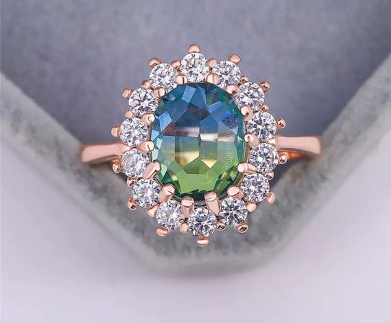 Crystal store sunflower ring