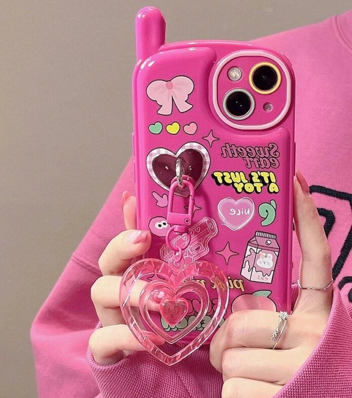 Pink Barbie Case for iPhone12 13 14 15 pro max Shockproof Soft Retro Phone  Cover