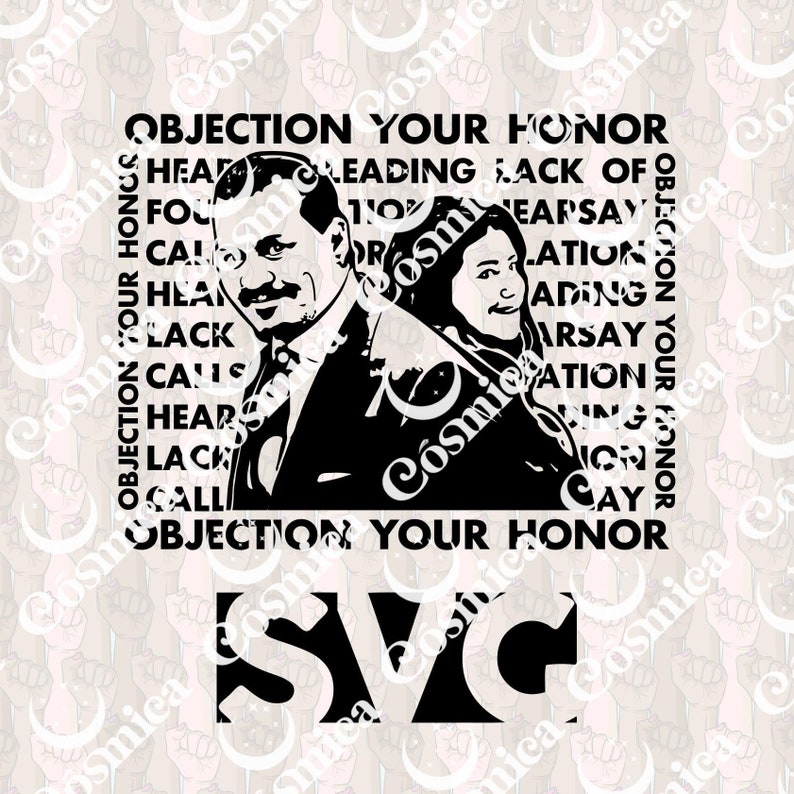 Johnny Depp and Camille Vasquez SVG Objection Your Honor Hearsay