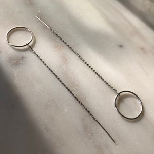 Silver Hoop Earring Threaders