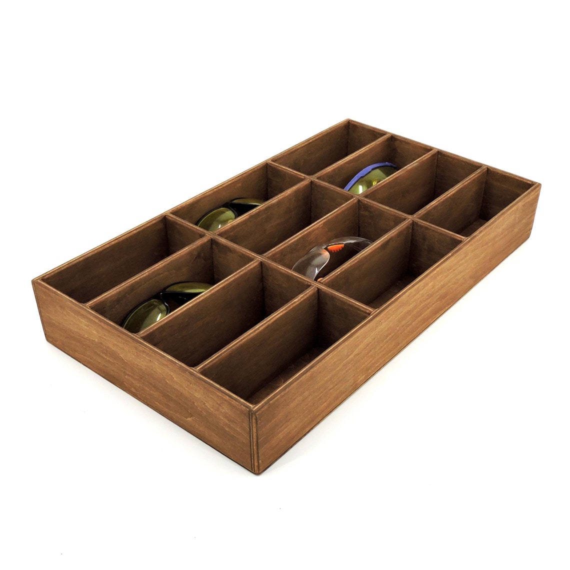Wooden organizer for glasses for storing glasses a box for Etsy