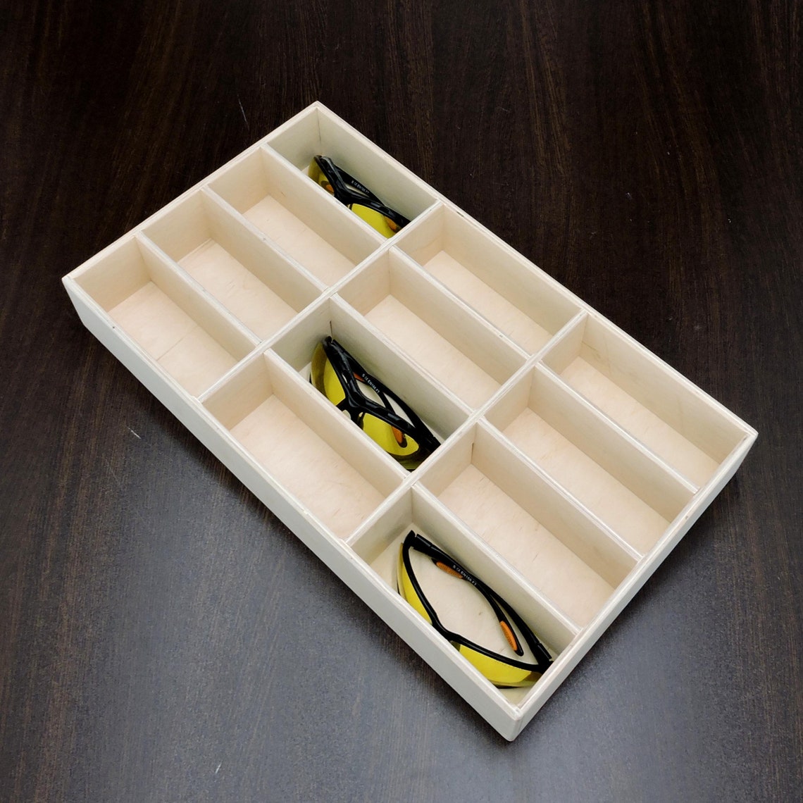 Wooden organizer for glasses for storing glasses a box for Etsy