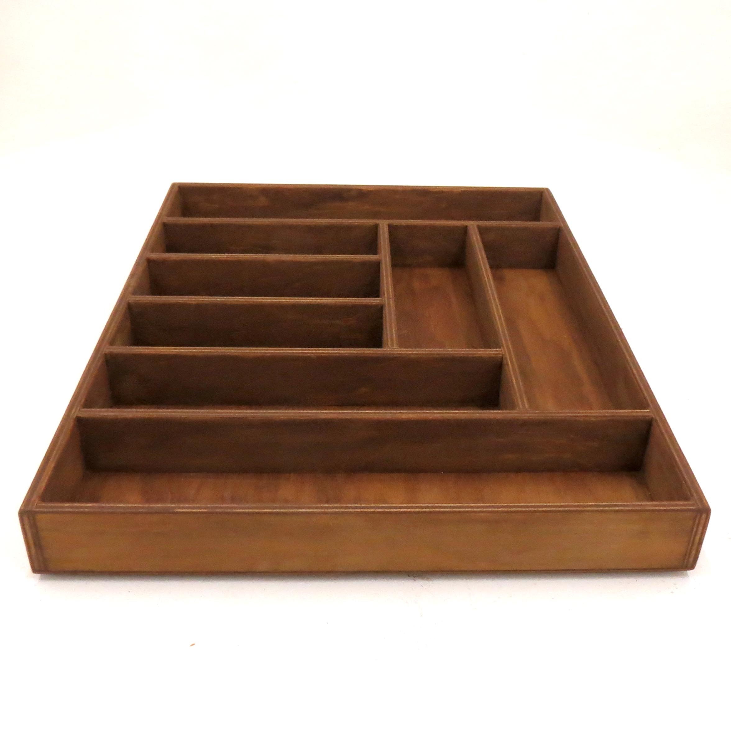 Drawer organizer Cutlery tray Wooden stand for kitchen Etsy