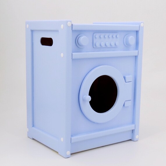 wooden play washing machine