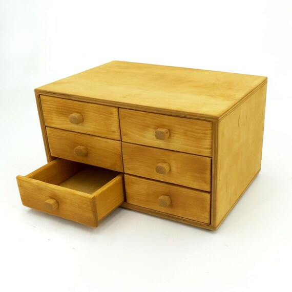 Wooden 4 drawer box by artminds®. etsy