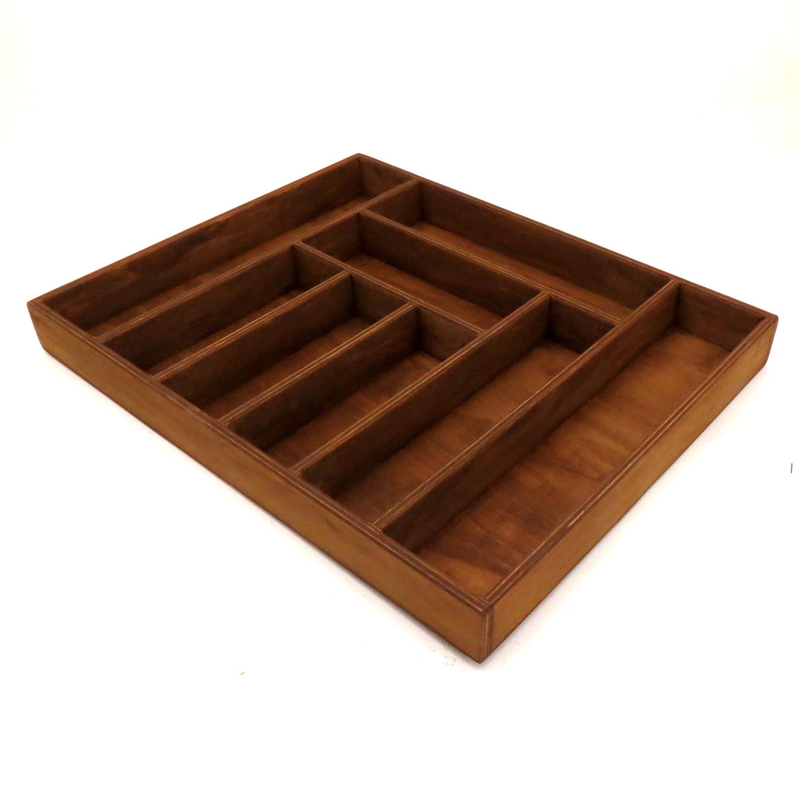Drawer organizer Cutlery tray Wooden stand for kitchen Etsy
