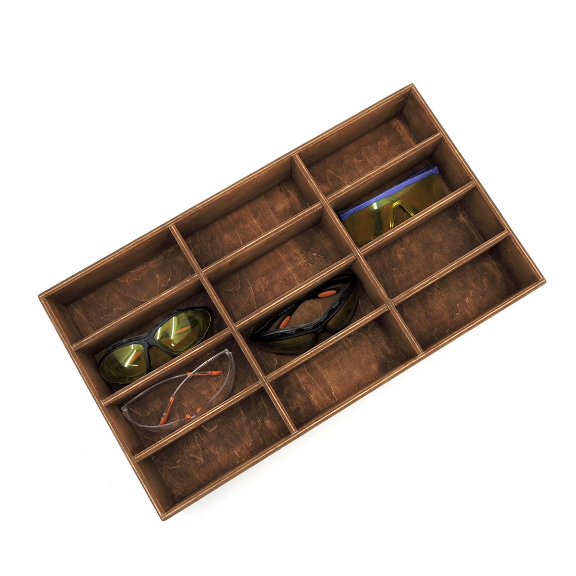 Wooden organizer for glasses for storing glasses a box for Etsy