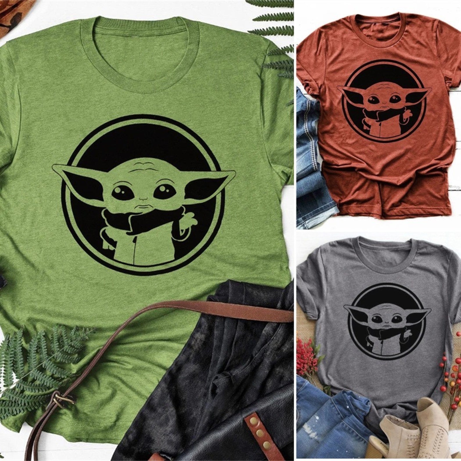 Baby Yoda Shirt Star Wars Shirt Baby Yoda Reaching Tee Baby Etsy