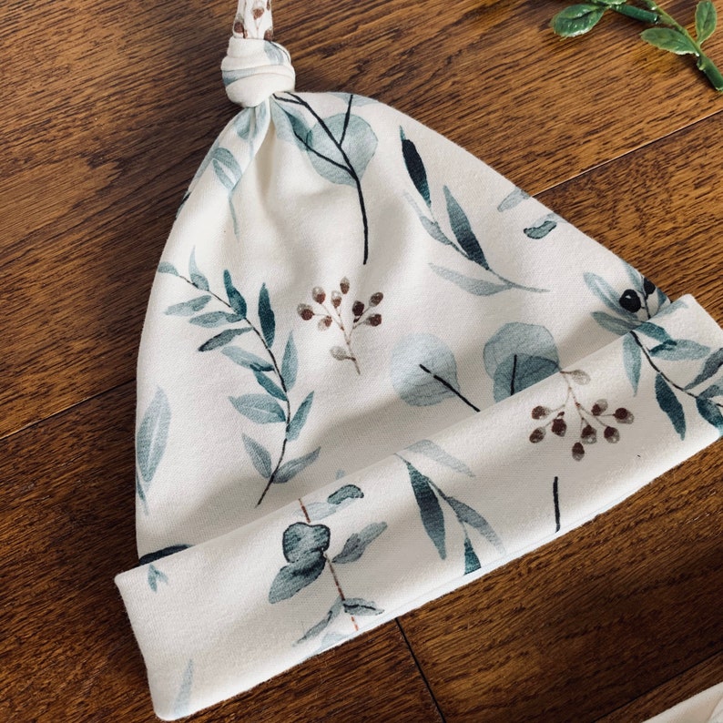 Eucalyptus Watercolor ORGANIC Newborn Swaddle Set Swaddle Etsy