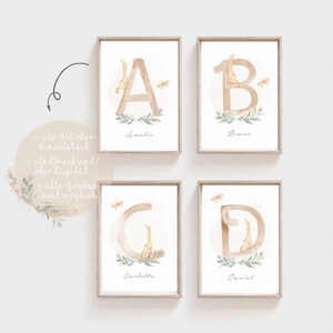 UEHVVF 3er Poster Set Regenbogen Wolken - Wandbilder 50x70cm Kinderzimmer