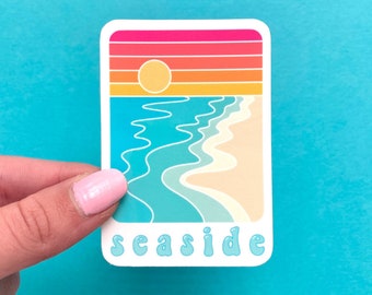 Seaside Beach Sunset Sticker