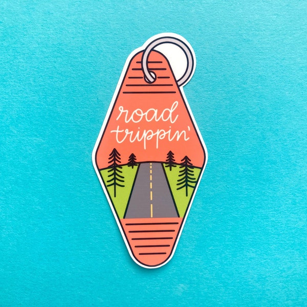 Road Trip Key Tag Sticker
