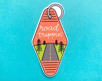 Road Trip Key Tag Sticker