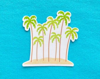 Palmen Insel Sticker
