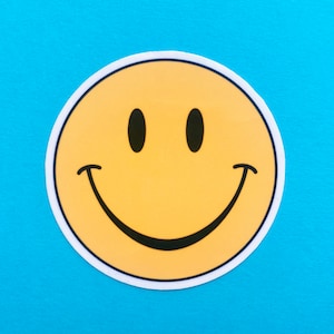 Yellow Smiley Face Sticker