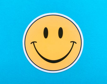 Yellow Smiley Face Sticker