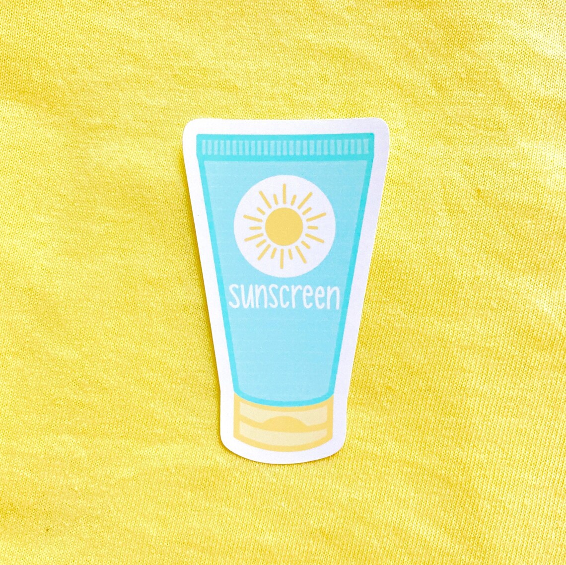 Sunscreen Sticker Etsy