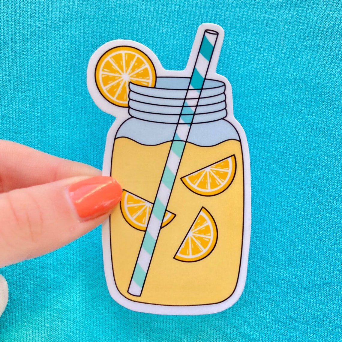 Mason Jar Lemonade Sticker | Etsy
