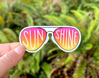 Lunettes de soleil soleil Sticker