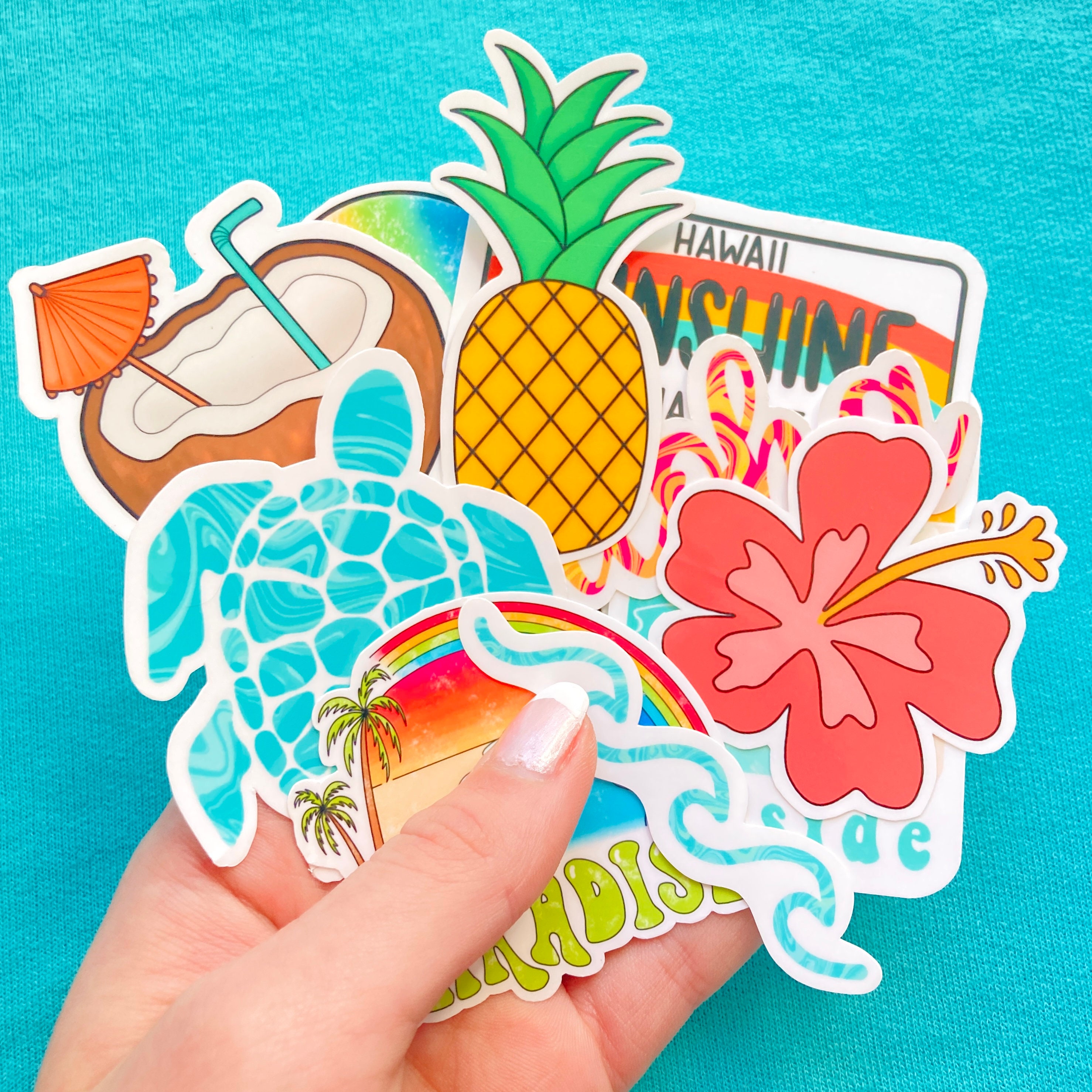 Hawaii Sticker Pack Etsy