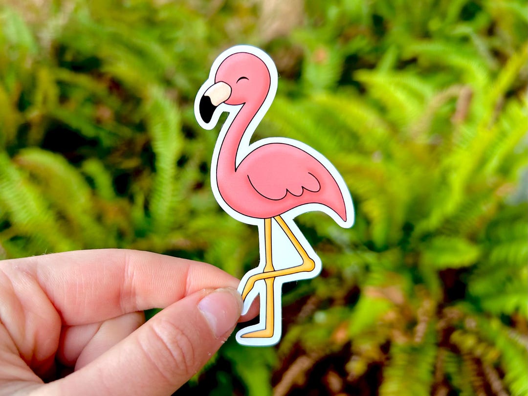 Flamingo Sticker - Etsy