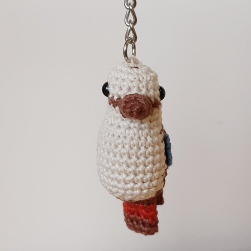 Mini Amigurumi Crochet Budgie Keyring / Keychain / Bag Charm Etsy