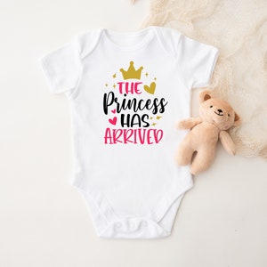 The Princess Has Arrived bodysuit, Cute bodysuit, Cute Baby Shower Gift, Girl bodysuit, Personalized bodysuit