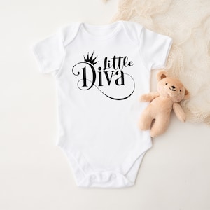 Little Diva bodysuit, princess baby, Baby Girl bodysuit, Cute bodysuit, Cute Baby Shower Gifts, Personalized bodysuit