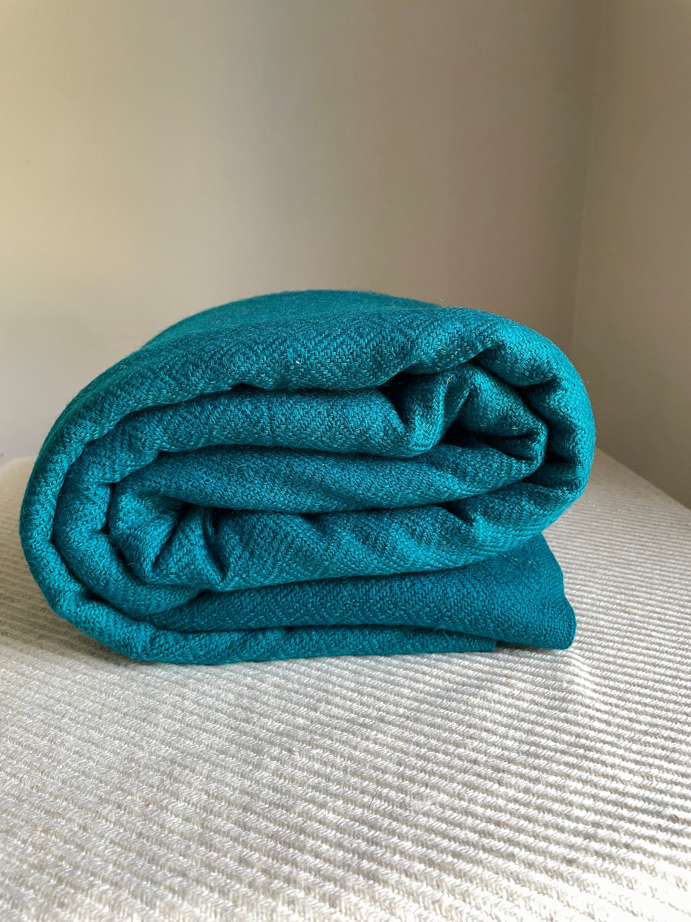 Teal Throw Blanket Etsy UK