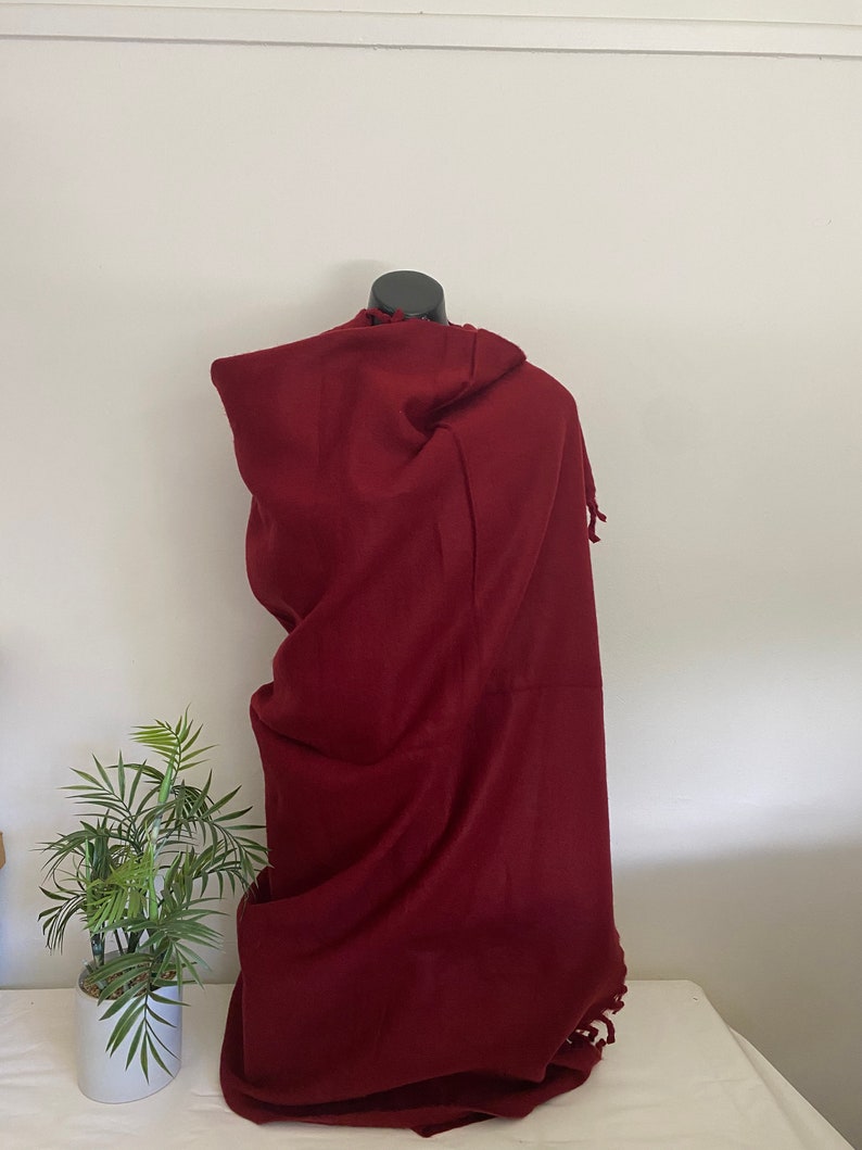 Maroon Tibetan Yak Wool Meditation Blanket Throw Shawl Wraps - Etsy