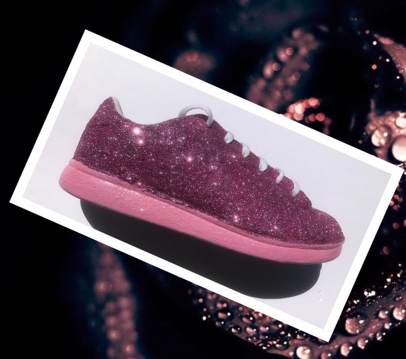 glitter custom shoes