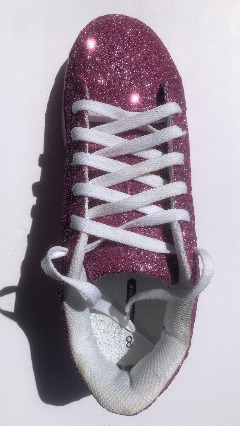 glitter custom shoes