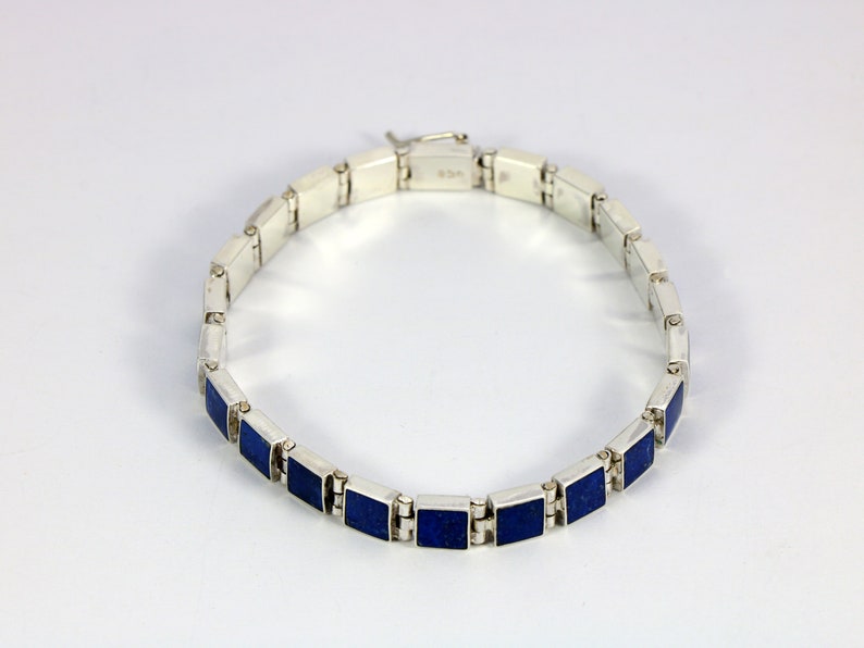Lapis Lazuli Bracelet Blue Lapis Bracelet for Women Lapis Lazuli Sterling Silver Bracelet Blue Lapis Jewelry Lapis Lazuli Jewelry