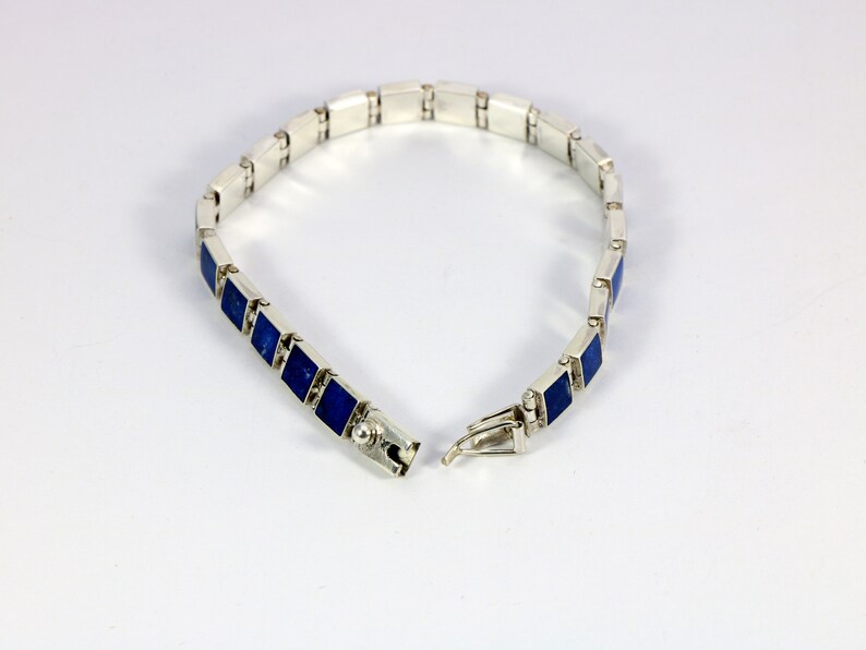 Lapis Lazuli Bracelet Blue Lapis Bracelet for Women Lapis Lazuli Sterling Silver Bracelet Blue Lapis Jewelry Lapis Lazuli Jewelry