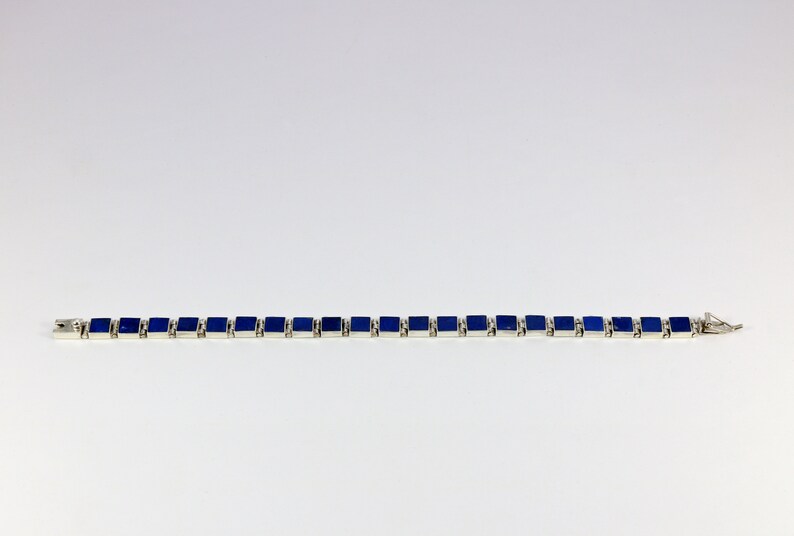 Lapis Lazuli Bracelet Blue Lapis Bracelet for Women Lapis Lazuli Sterling Silver Bracelet Blue Lapis Jewelry Lapis Lazuli Jewelry
