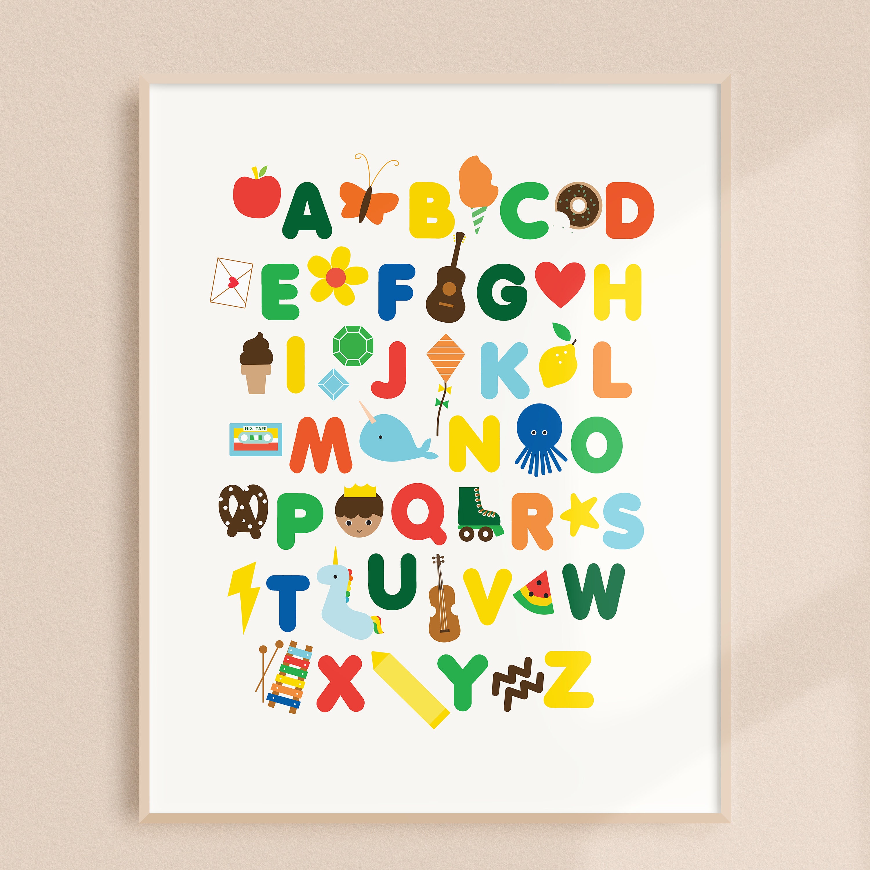 Abcs Kids Room Decor Art Print by Ann Kelle - Etsy
