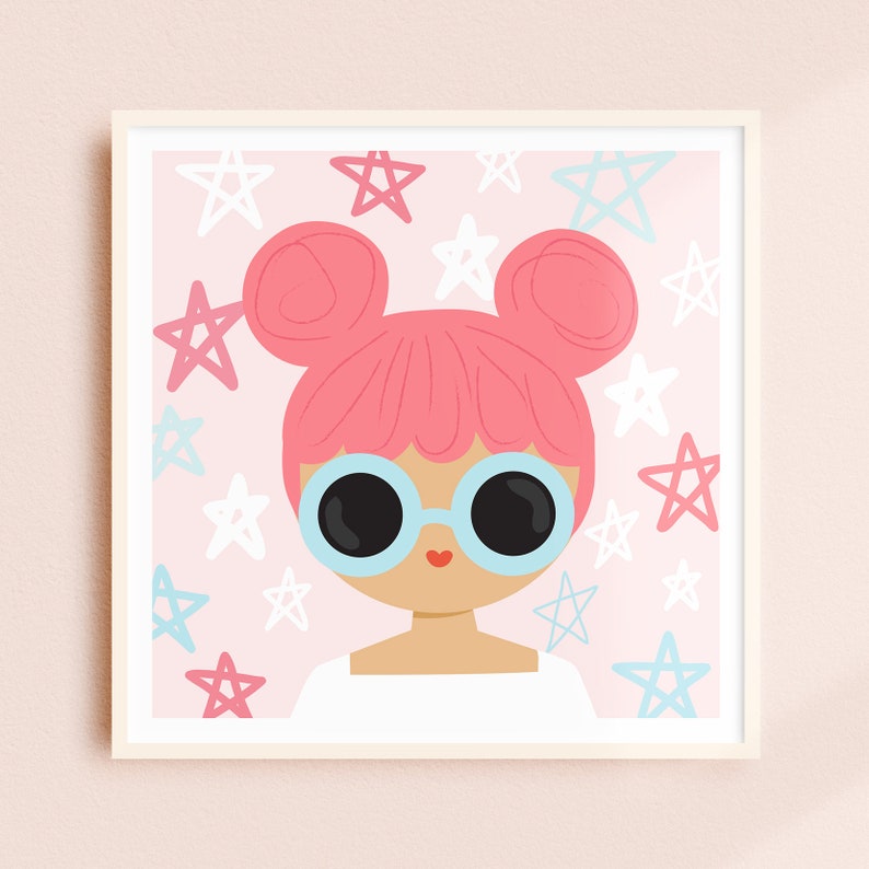 Sky Portrait Art Print Etsy